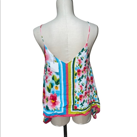 NWT ZARA FLORAL BOHEMIAN ASYMMETRICAL BLOUSE TOP SMALL - Picture 7 of 7